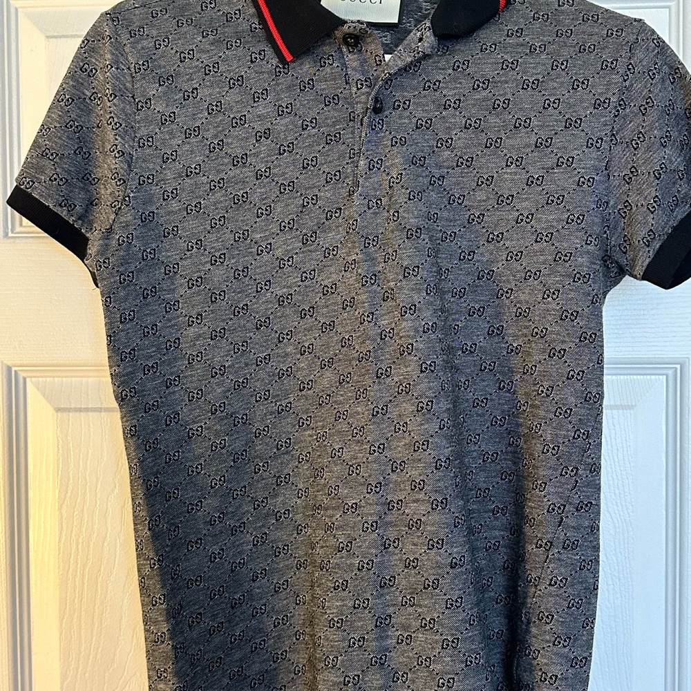 Gucci print polo